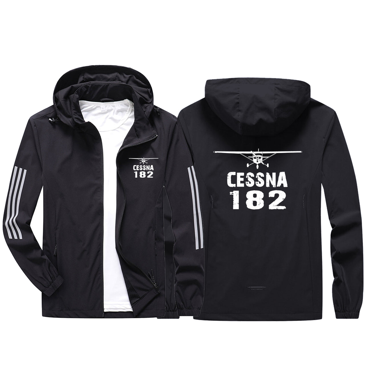 Cessna 182 & Plane Sport & Running Jackets