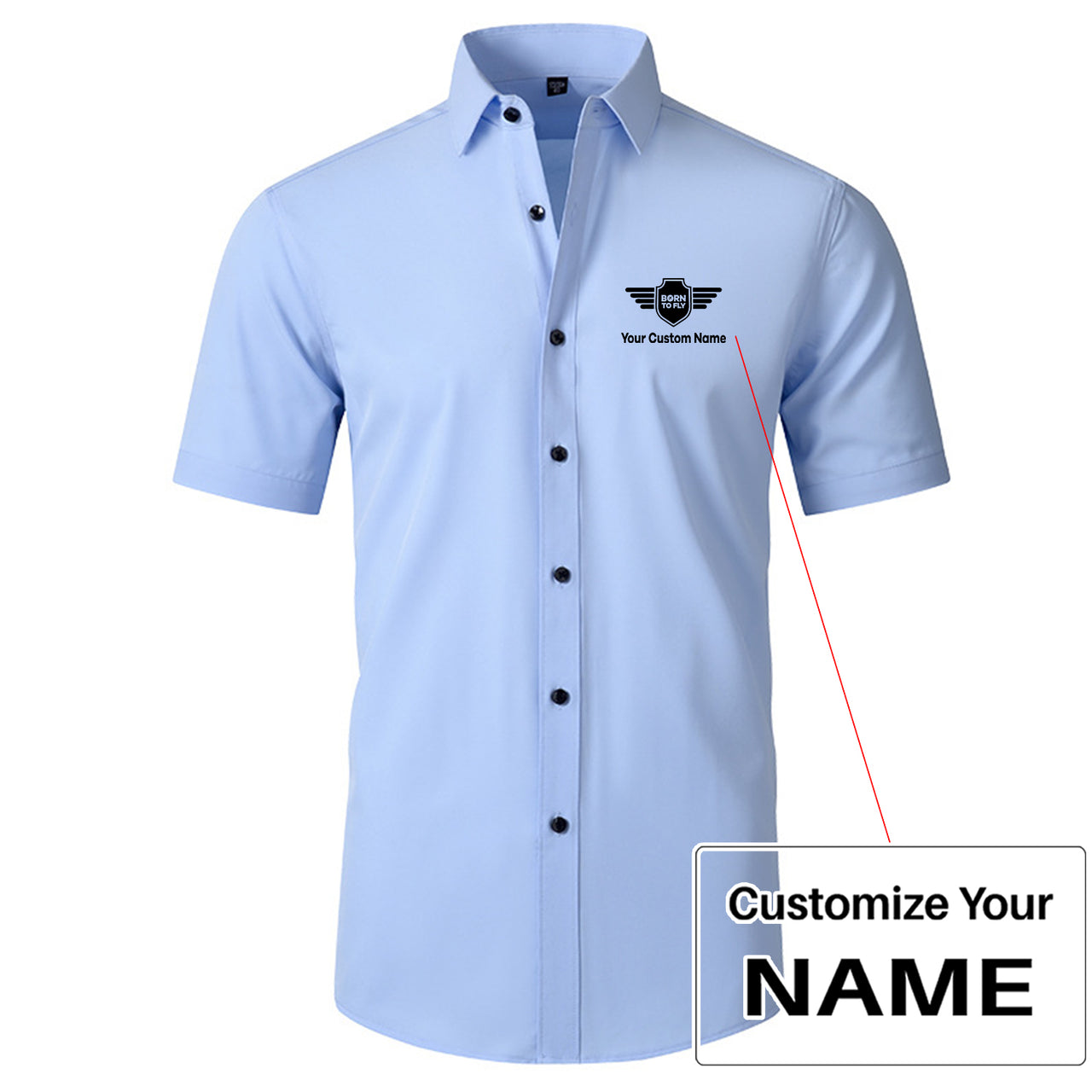 Custom Name (Badge 5) Design Super Quality Short Sleeve Shirts