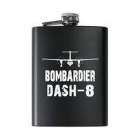 Thumbnail for Bombardier Dash-8 & Plane Designed Stainless Steel Hip Flasks