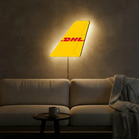 Thumbnail for DHL Aviation Designed Metal Wall LED Aircraft Tail