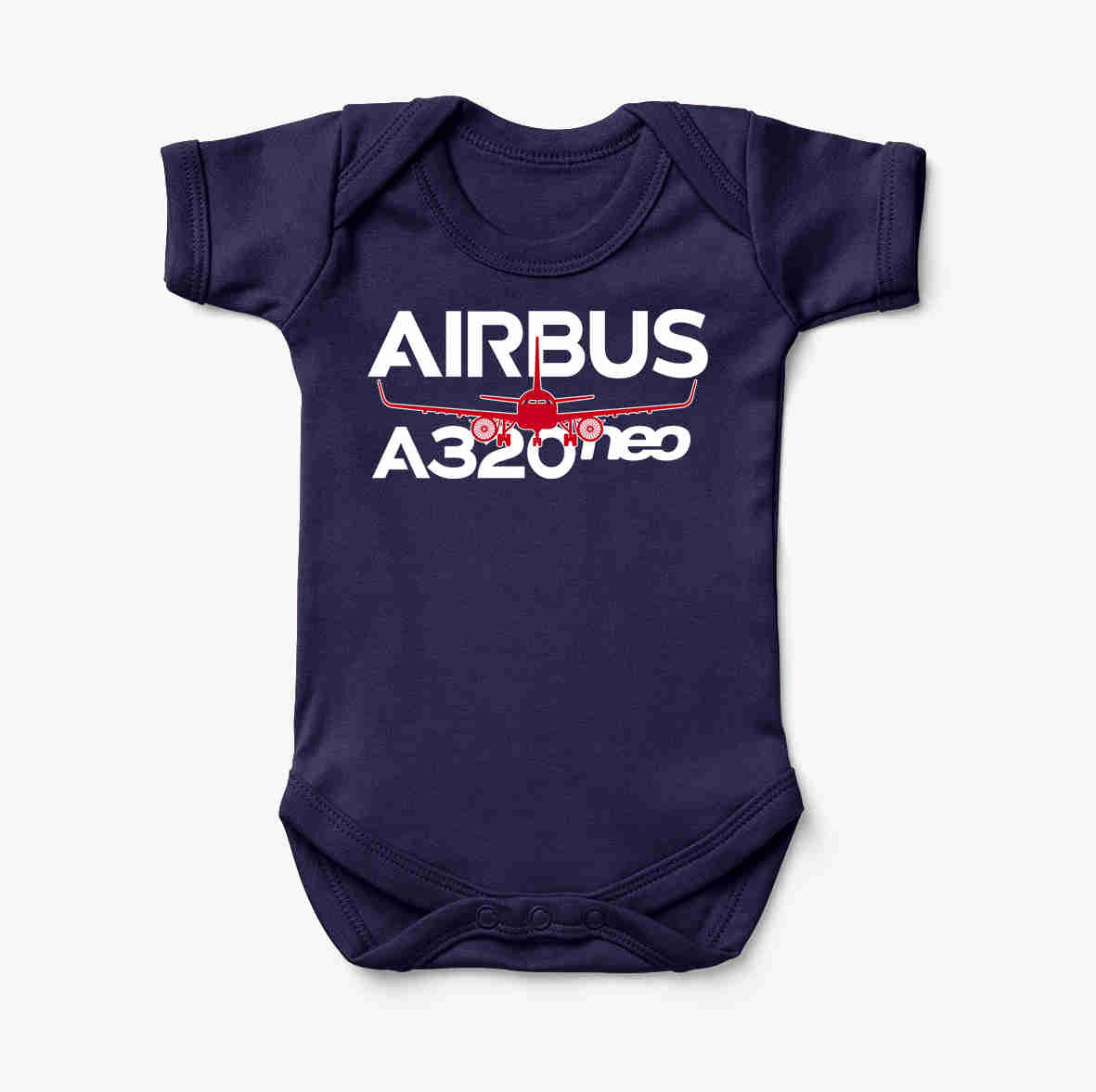 Amazing Airbus A320neo Designed Baby Bodysuits