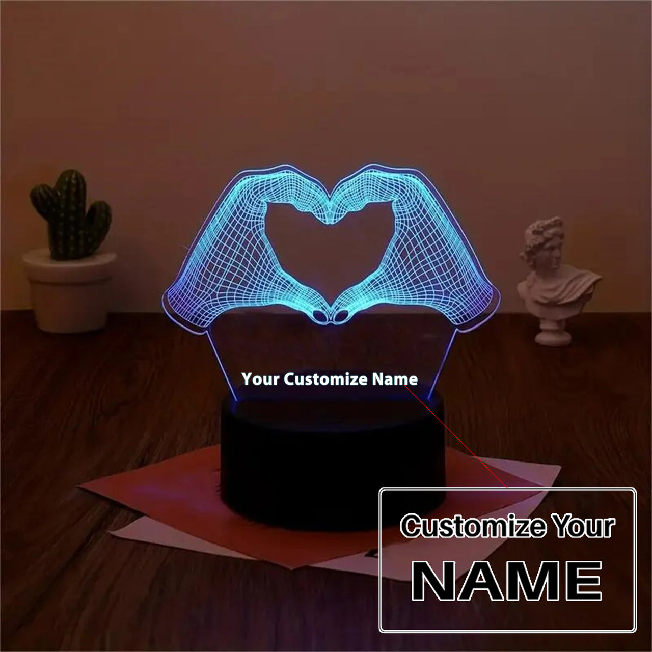 Love 3D Designed Night Lamp