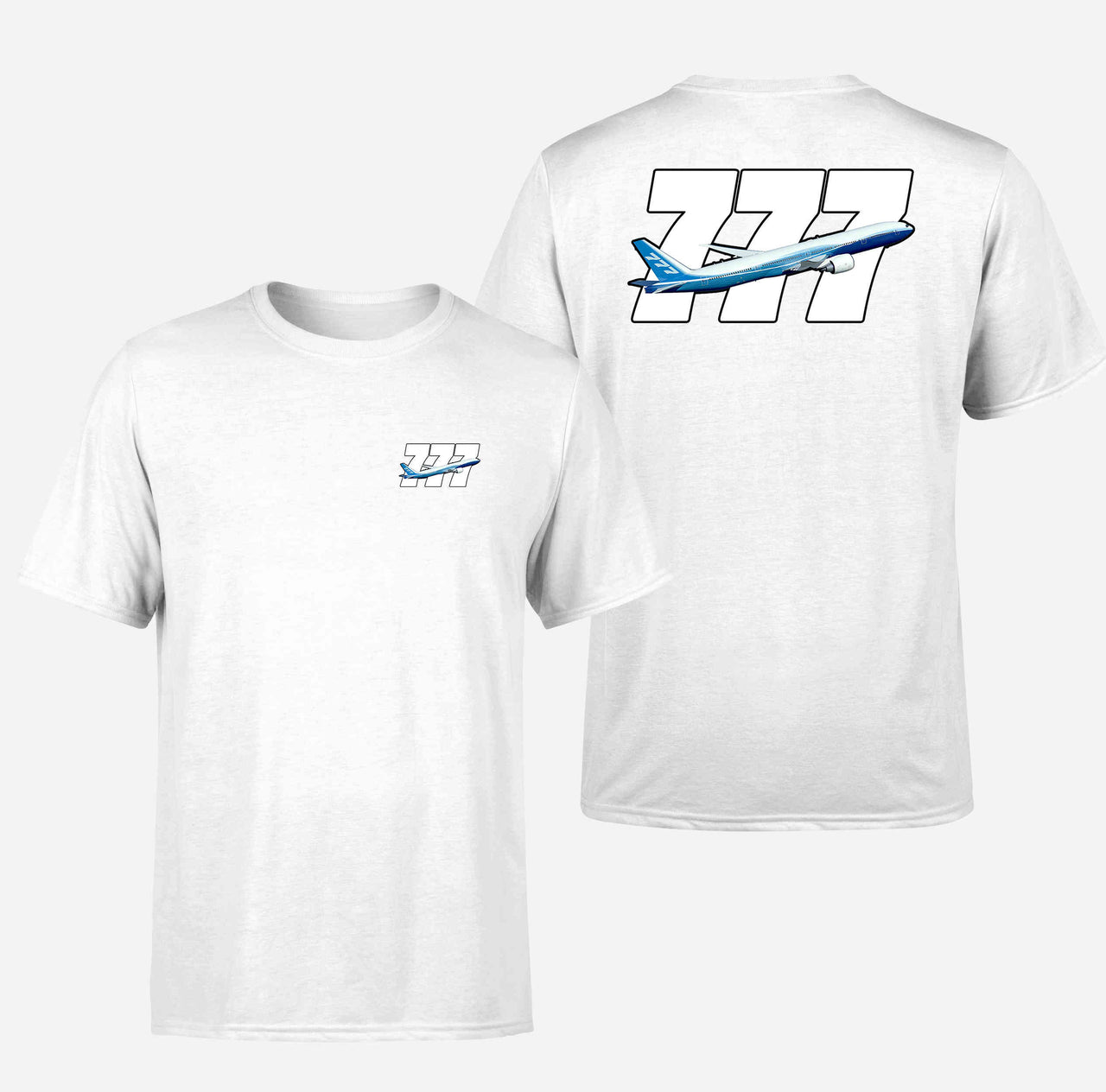 Super Boeing 777 Designed Double-Side T-Shirts