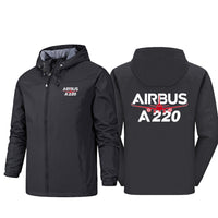 Thumbnail for Amazing Airbus A220 Designed Rain Jackets & Windbreakers