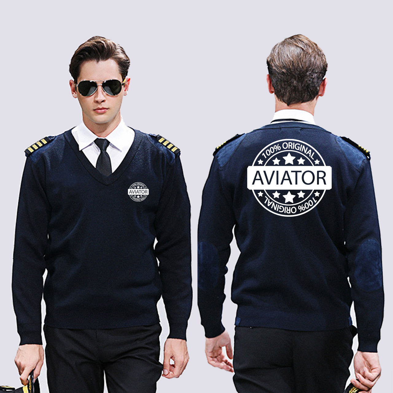 %100 Original Aviator Designed Wool Pilot Sweaters