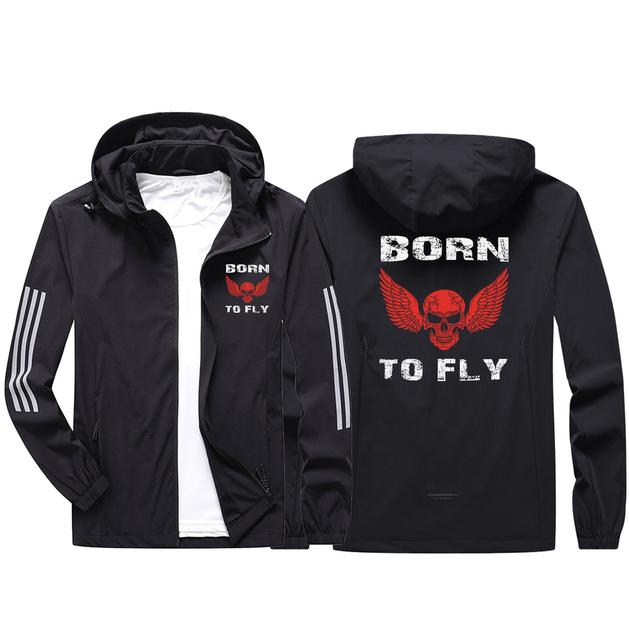 Born To Fly SKELETON Sport & Running Jackets