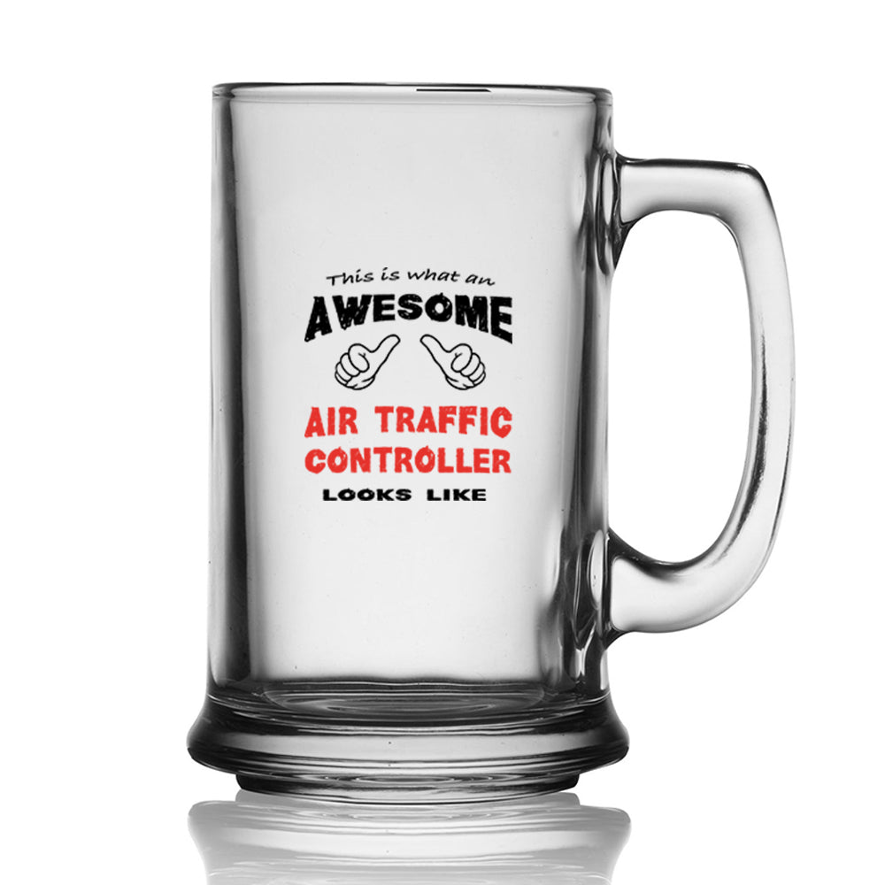 Air Traffic Controller Designed Beer Glass with Holder