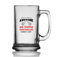 Thumbnail for Air Traffic Controller Designed Beer Glass with Holder
