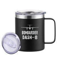 Thumbnail for Bombardier Dash-8 & Plane Designed Stainless Steel Laser Engraved Mugs