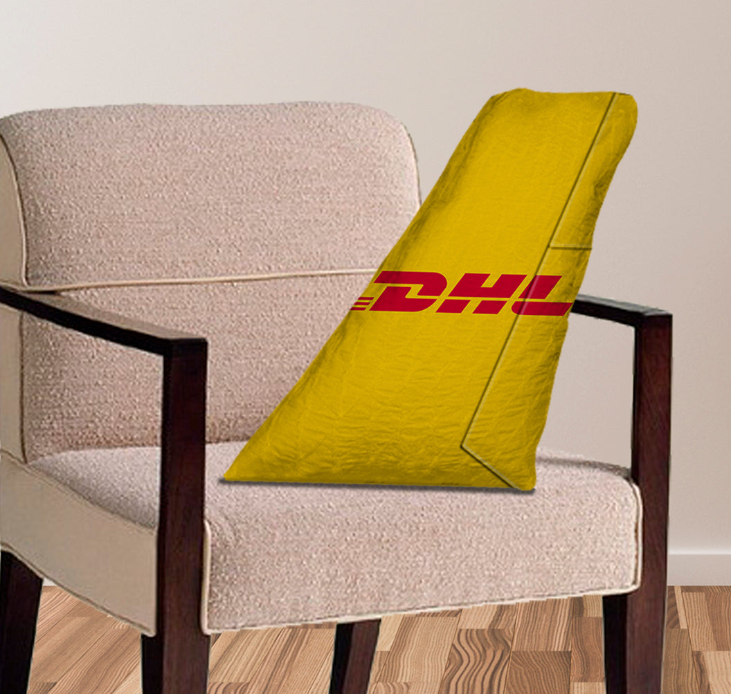 DHL Aviation Designed Aircraft Tail Pillows