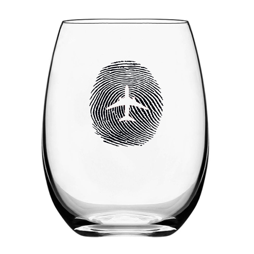 Aviation Finger Print Designed Water & Drink Glasses