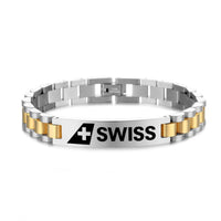 Thumbnail for Swiss International Airlines Designed Stainless Steel Chain Bracelets