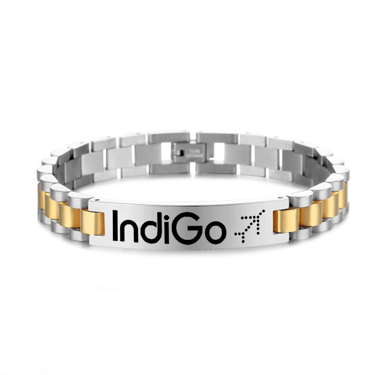 Indigo Airlines Designed Stainless Steel Chain Bracelets