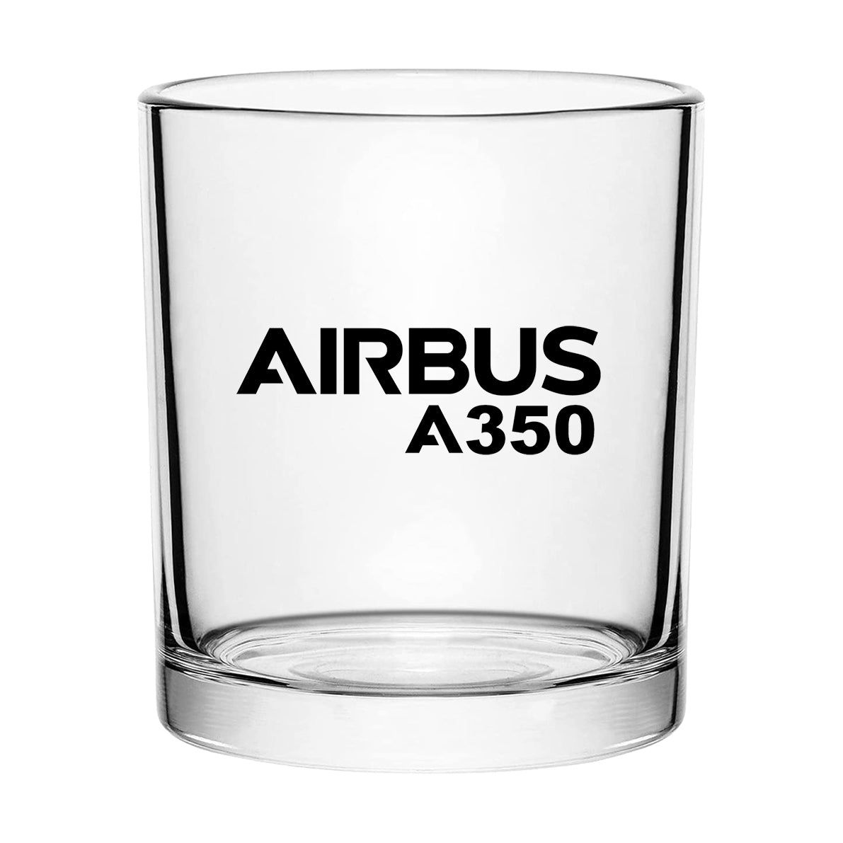 Airbus A350 & Text Designed Special Whiskey Glasses