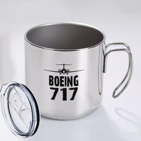 Thumbnail for Boeing 717 & Plane Designed Stainless Steel Portable Mugs
