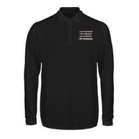 Thumbnail for I Fix Airplanes Designed Long Sleeve Polo T-Shirts