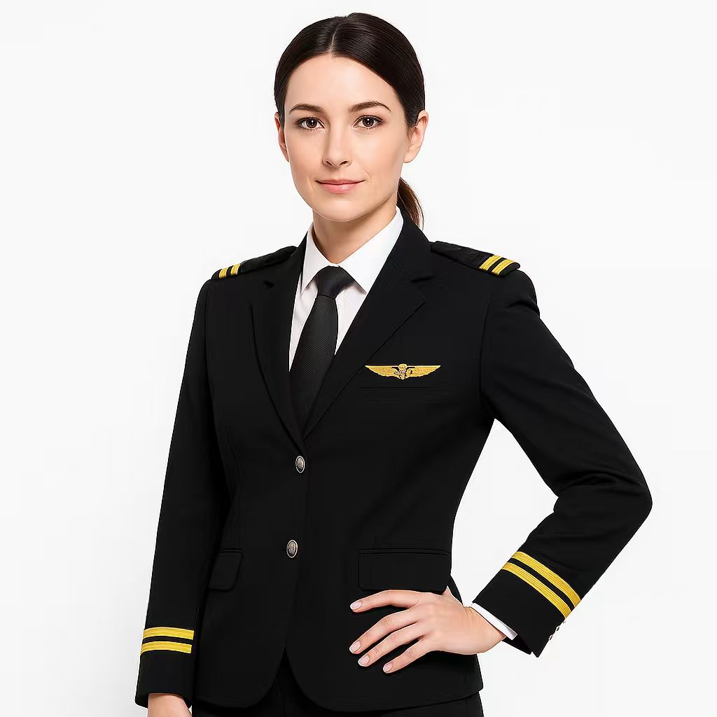 2 Lines "WOMEN" Airline Pilot Full Set