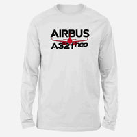 Thumbnail for Amazing Airbus A321neo Designed Long-Sleeve T-Shirts