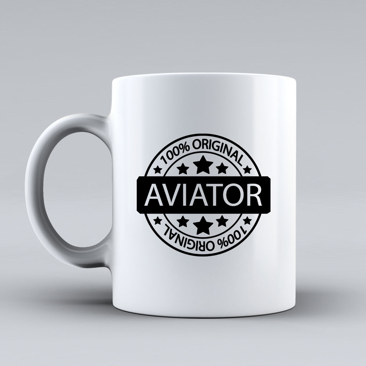 100 Original Aviator Designed Ceramic White Mugs