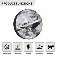 Thumbnail for US AirForce Show Fighter Jet 16 Designed Tire Cover Cases