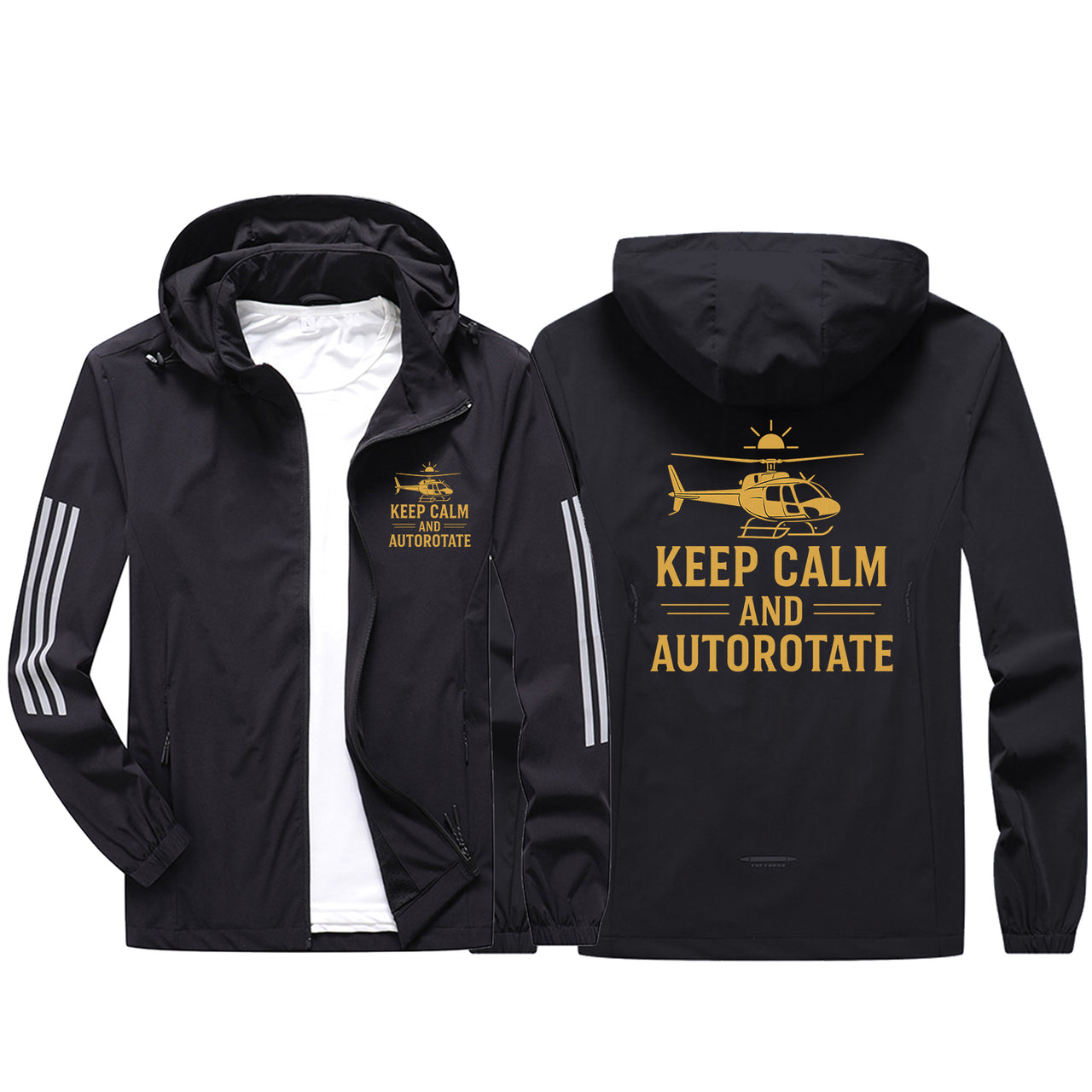 Keep Calm and Autorotate Design Sport & Running Jackets