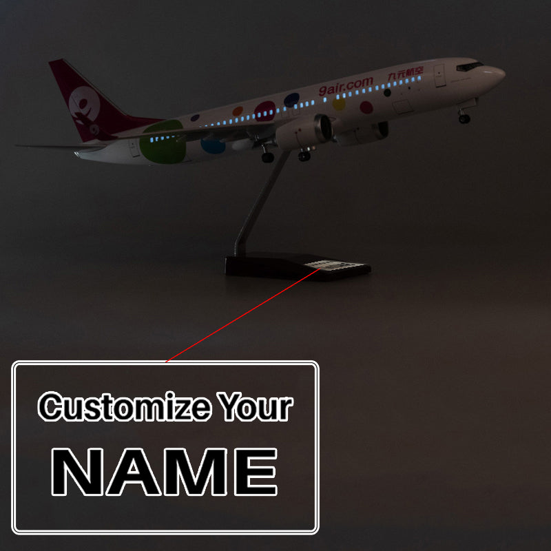 9air Boeing 737-800 (Special Edition 47CM) Airplane Model