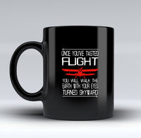 Thumbnail for Once You've Tasted Flight Designed Black Mugs