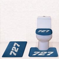 Thumbnail for 727 Flat Text Designed Toilet Seat Cover Three-piece Set