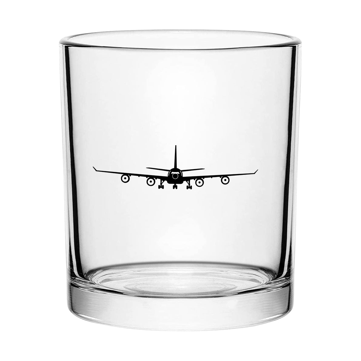 Airbus A340 Silhouette Designed Special Whiskey Glasses