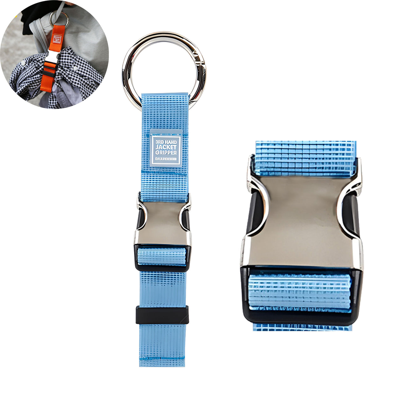 NO Designed Portable Luggage Strap Jacket Gripper