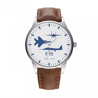 Thumbnail for Fighting Falcon F-15 (Special) Designed Fashion Leather Strap Watches