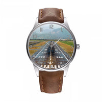 Thumbnail for Mountain View and & Runway Designed Fashion Leather Strap Watches