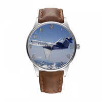 Thumbnail for Cruising Gulfstream Jet Designed Fashion Leather Strap Watches