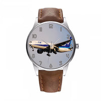 Thumbnail for ANA's Boeing 777 Designed Fashion Leather Strap Watches