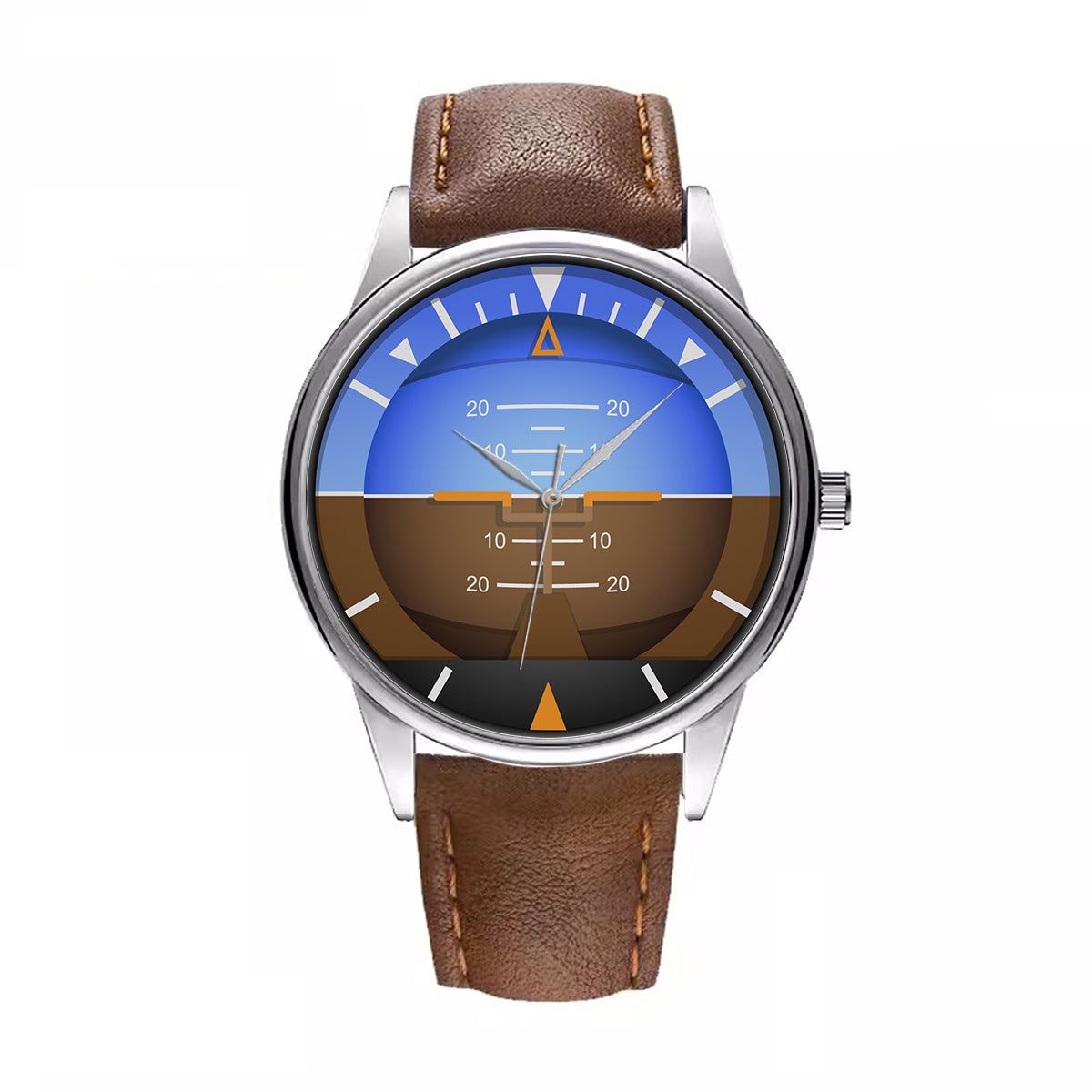 Gyro Horizon 2 Designed Fashion Leather Strap Watches