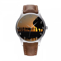 Thumbnail for Band of Brothers Theme Soldiers Designed Fashion Leather Strap Watches