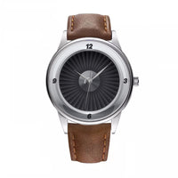 Thumbnail for Jet Engine Black Designed Fashion Leather Strap Watches