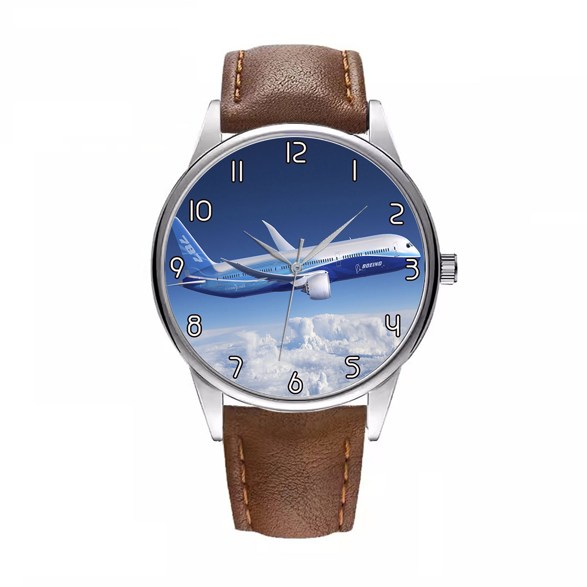 Boeing 787 Dreamliner Designed Fashion Leather Strap Watches