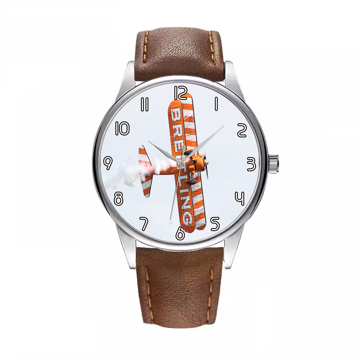 Breitling Show Aircraft Designed Fashion Leather Strap Watches