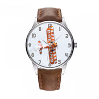 Thumbnail for Breitling Show Aircraft Designed Fashion Leather Strap Watches