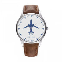 Thumbnail for Boeing 767 Designed Fashion Leather Strap Watches