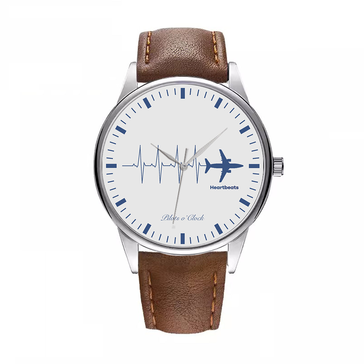 Aviation Heartbeats Designed Fashion Leather Strap Watches
