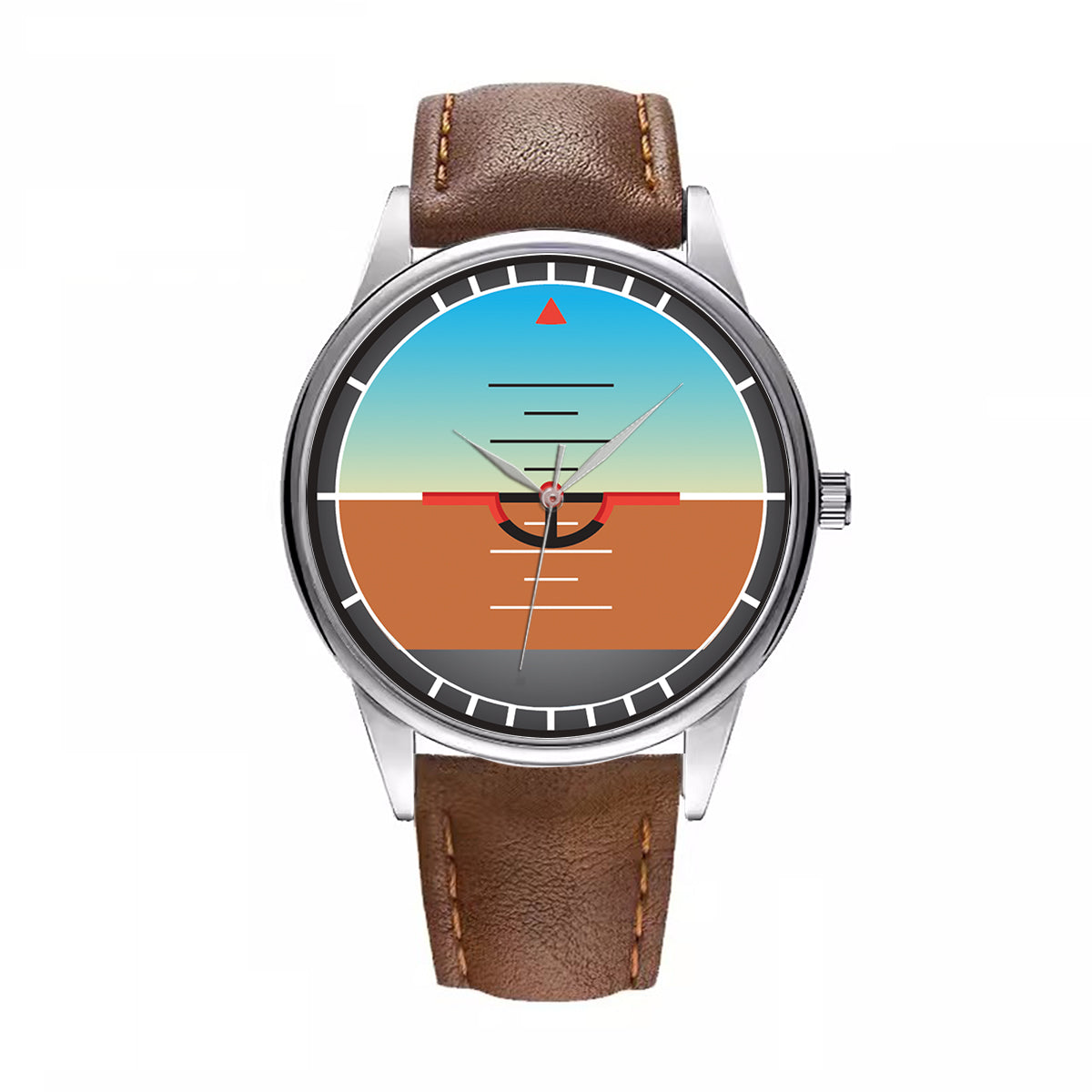 Gyro Horizon Designed Fashion Leather Strap Watches