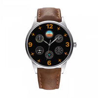 Thumbnail for Pilot's Six Pack Designed Fashion Leather Strap Watches