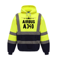 Thumbnail for Airbus A340 & Plane Designed Reflective Hoodies