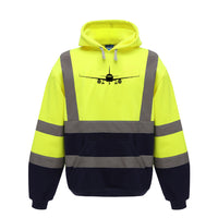 Thumbnail for Airbus A320 Silhouette Designed Reflective Hoodies