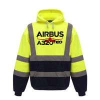 Thumbnail for Amazing Airbus A320neo Designed Reflective Hoodies