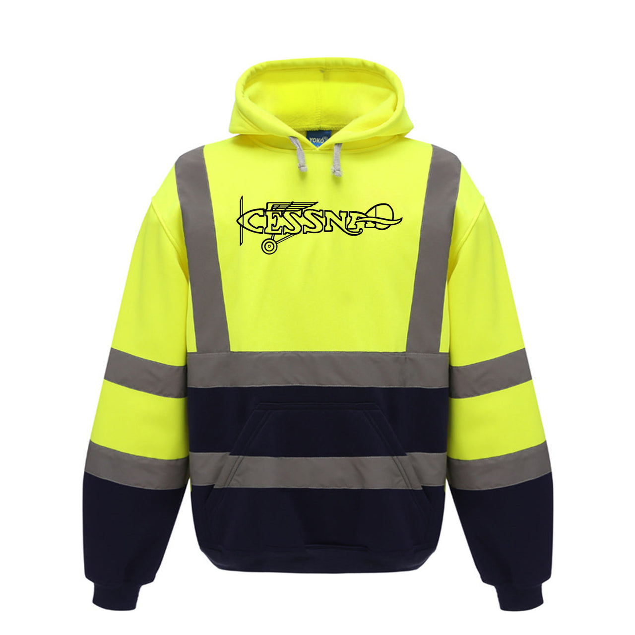 Special Cessna Text Designed Reflective Hoodies