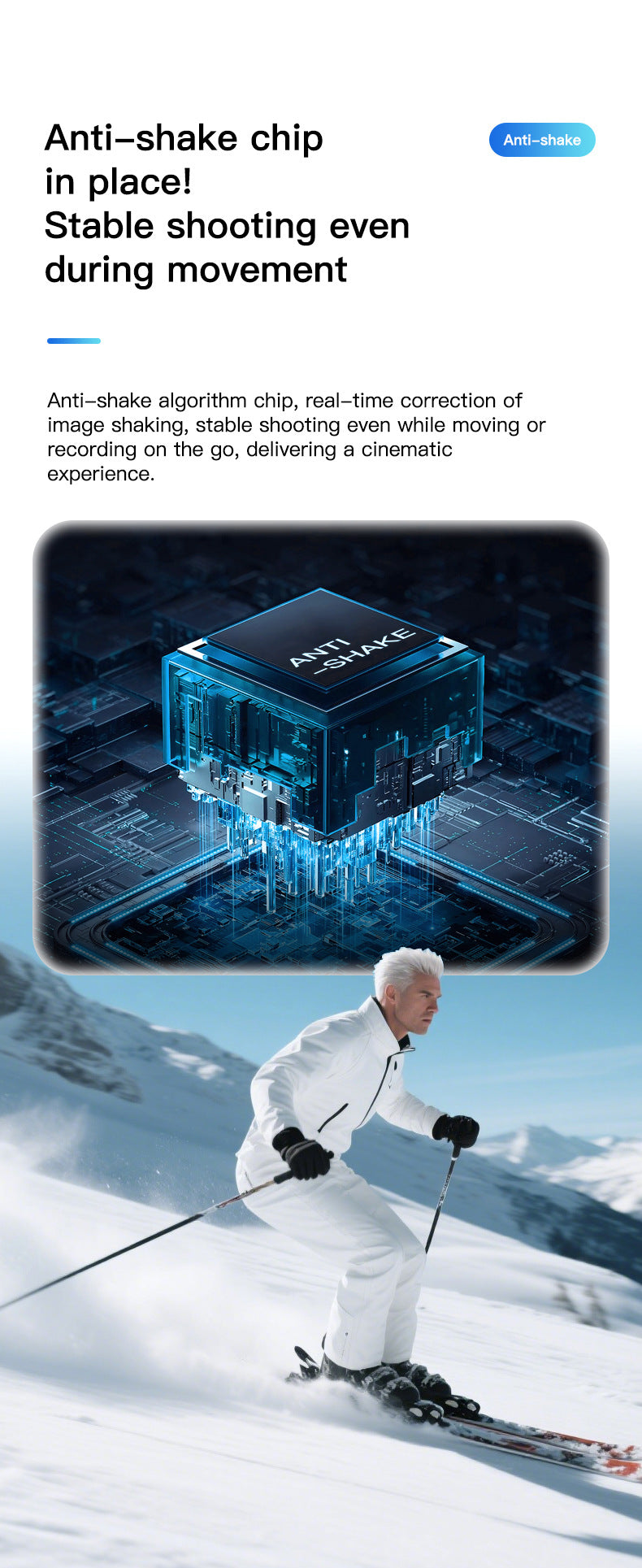 Q8 Anti-Shake AI Glasses: 8MP Photography, Object Recognition & Real-Time Translation