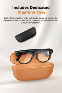 Thumbnail for Smart Camera Glasses M02Ultra: AI-Powered, WiFi, Navigation & Convenient Charging Case